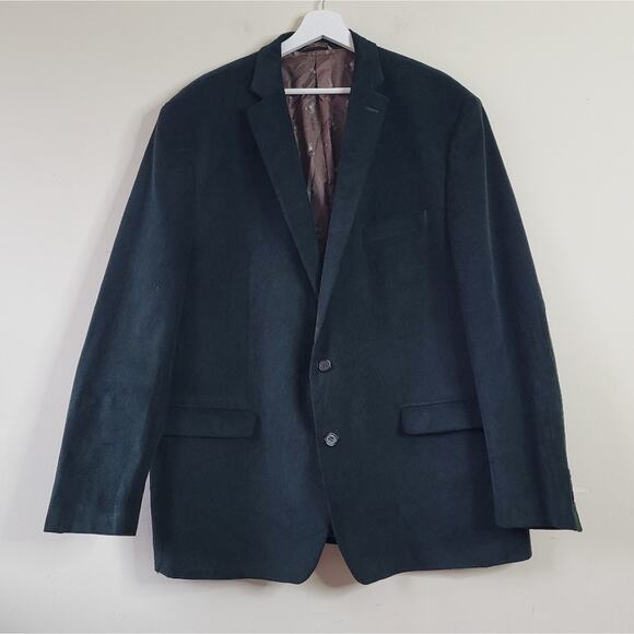 Lauren Ralph Lauren Men's Corduroy Jacket Sport Coat Green Elbow Patches  50L - Picture 2 of 8